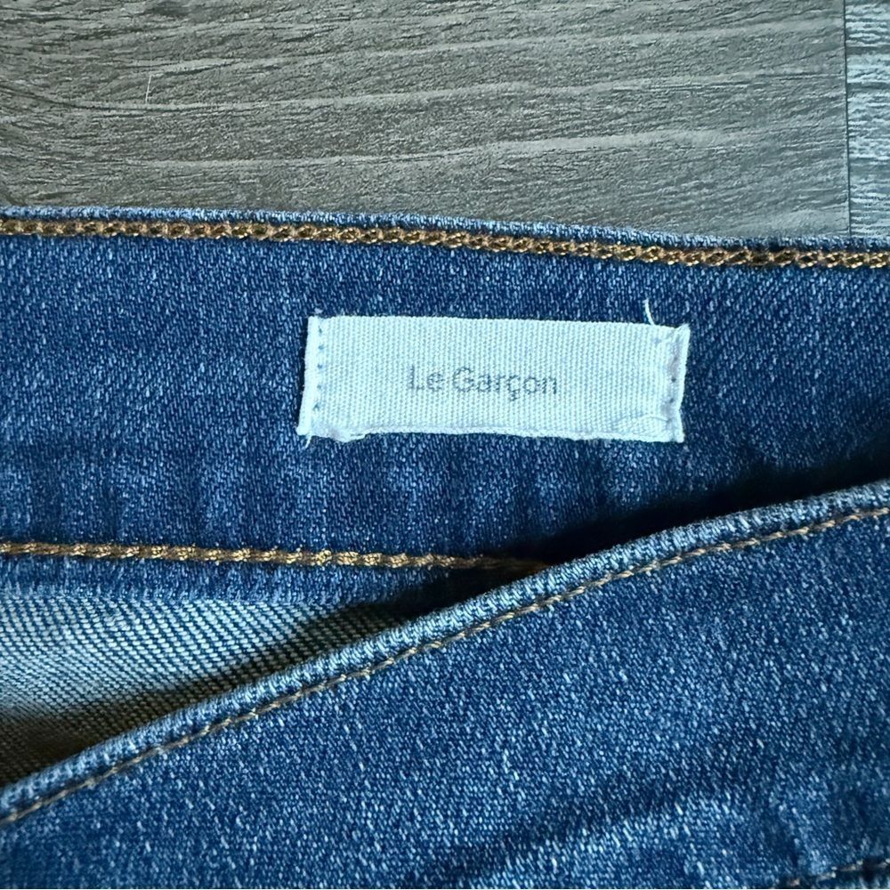 FRAME Le Garçon Straight Jeans 31 Waist Mid Rise Boho - Picture 6 of 13